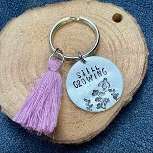Hand stamped keychain